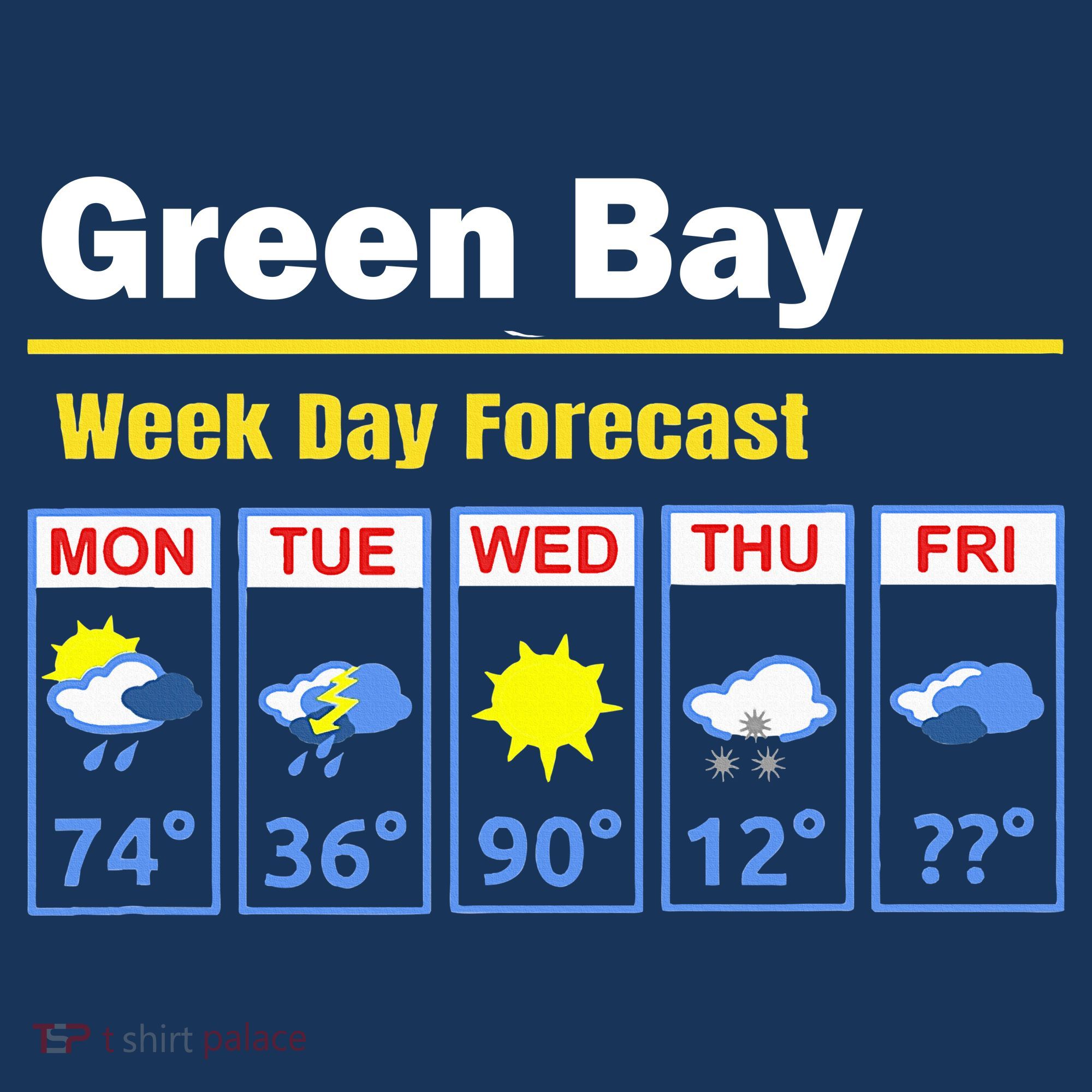 Green Bay Erratic 5 Day Weather Forecast Polo