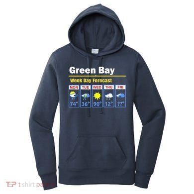 Green Bay Erratic 5 Day Weather Forecast Women's Hoodie