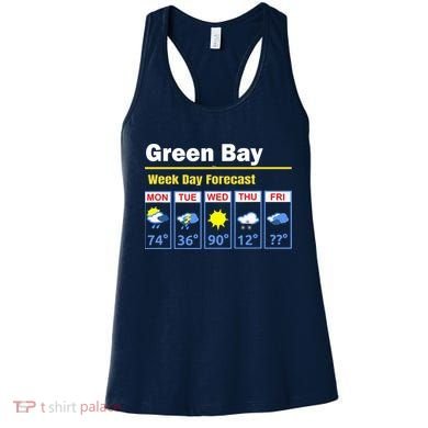 Green Bay Erratic 5 Day Weather Forecast Women's Tank Top