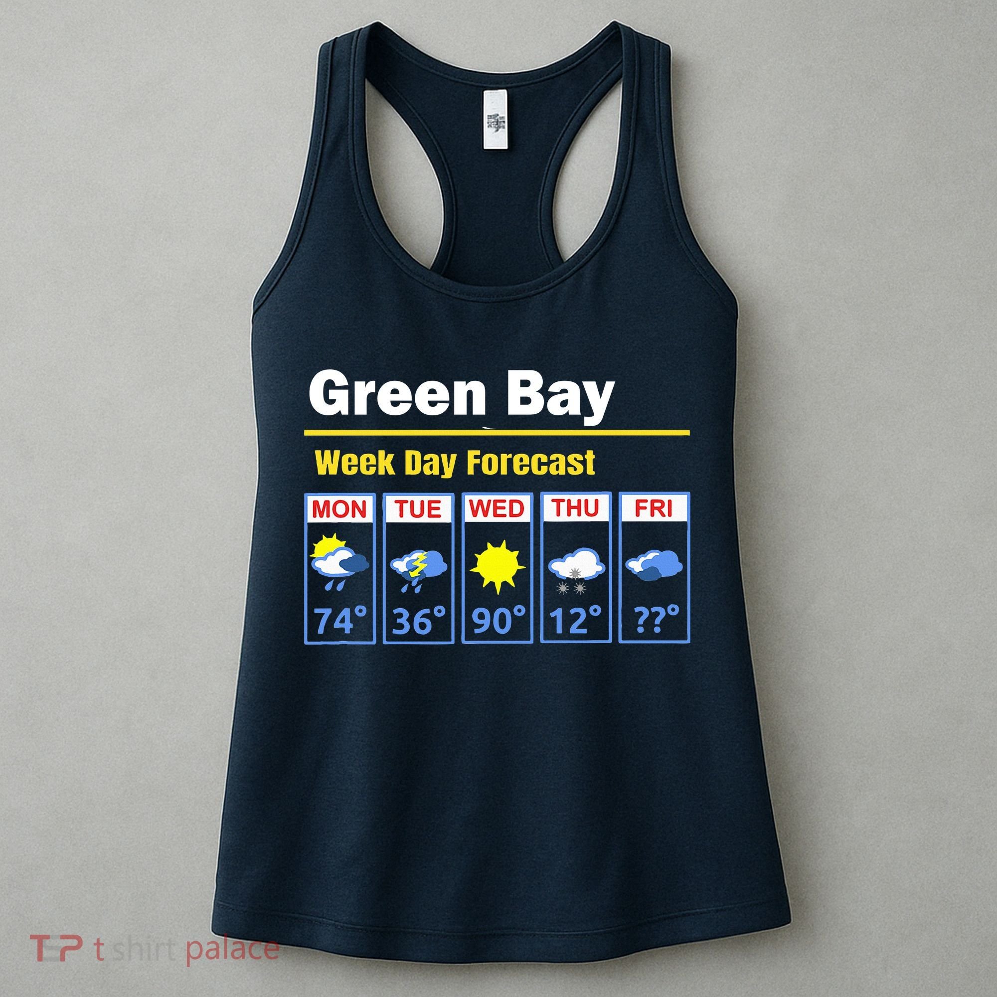 Green Bay Erratic 5 Day Weather Forecast Women's Tank Top