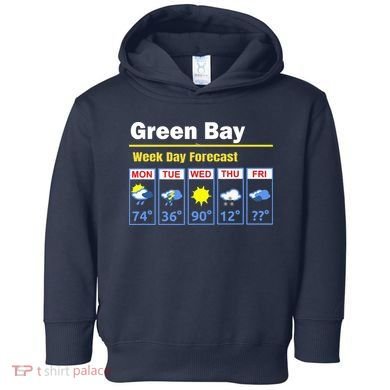 Green Bay Erratic 5 Day Weather Forecast Toddler Hoodie