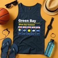 Green Bay Erratic 5 Day Weather Forecast Tank Top thumb 4