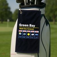 Green Bay Erratic 5 Day Weather Forecast Golf Towel thumb 2