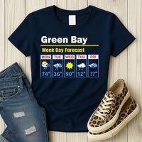 Green Bay Erratic 5 Day Weather Forecast Women's T-Shirt thumb 3