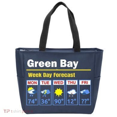 Green Bay Erratic 5 Day Weather Forecast Tote Bag