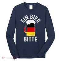 German Beer Ein Bier Bitte Germany Funny Oktoberfest Gift Long Sleeve Shirt thumb 0