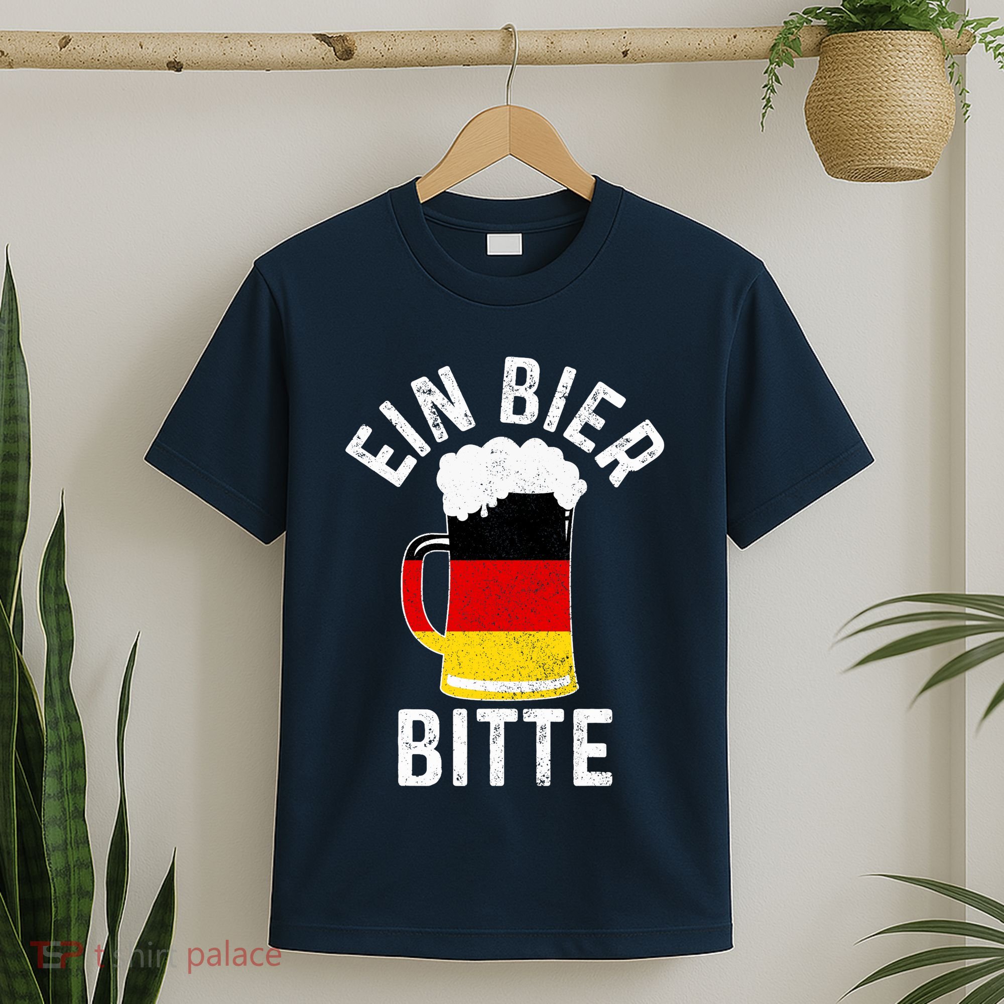 German Beer Ein Bier Bitte Germany Funny Oktoberfest Gift T-Shirt