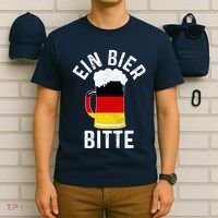 German Beer Ein Bier Bitte Germany Funny Oktoberfest Gift T-Shirt thumb 6