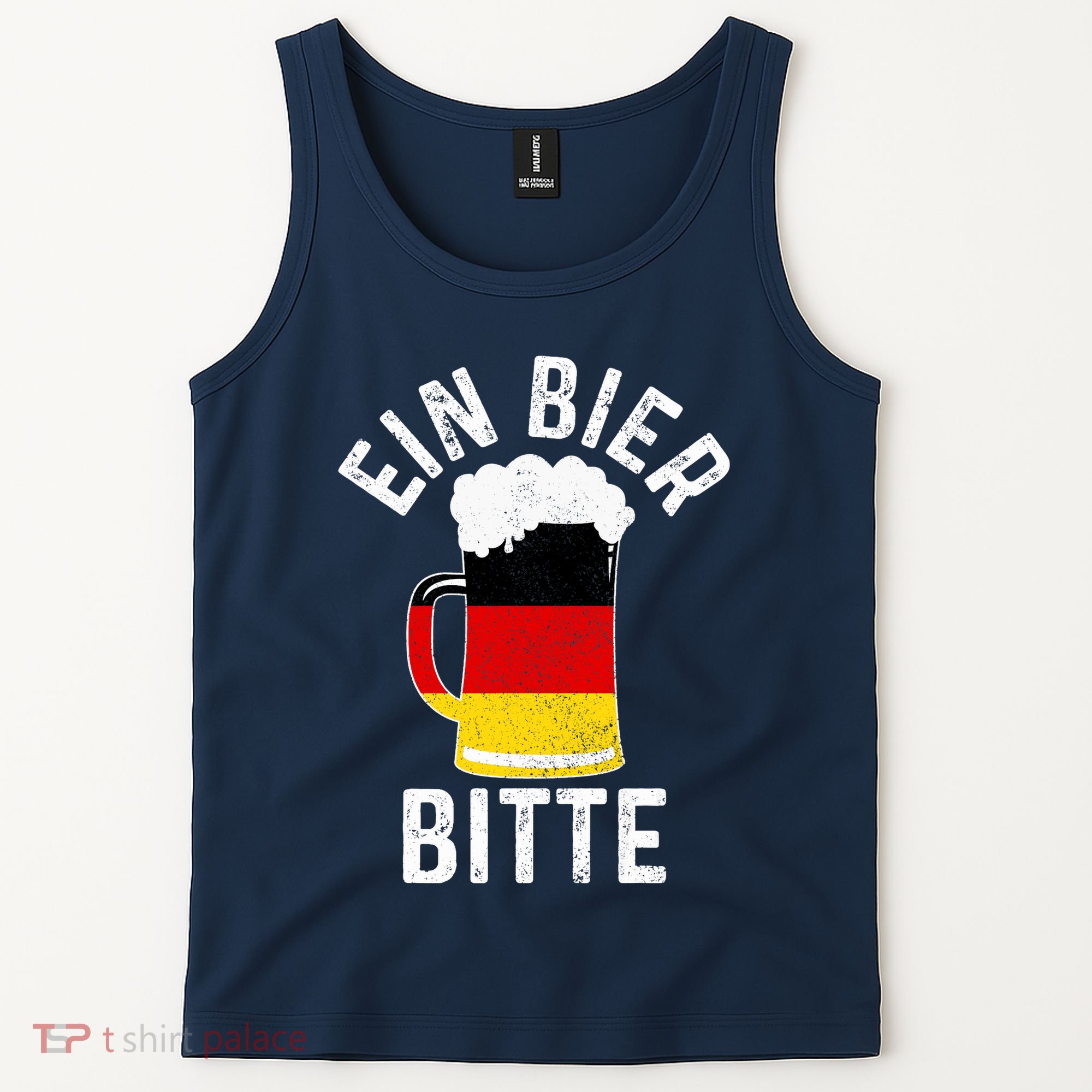 German Beer Ein Bier Bitte Germany Funny Oktoberfest Gift Tank Top