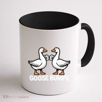 Goose Bumps Funny Pun Bff Goosebumps Geese Humor Gift Coffee Mug thumb 1