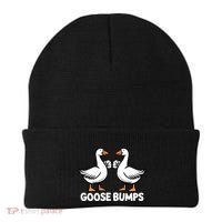 Goose Bumps Funny Pun Bff Goosebumps Geese Humor Gift Beanie thumb 0