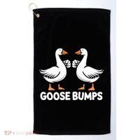 Goose Bumps Funny Pun Bff Goosebumps Geese Humor Gift Golf Towel thumb 0