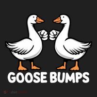 Goose Bumps Funny Pun Bff Goosebumps Geese Humor Gift Golf Towel thumb 3