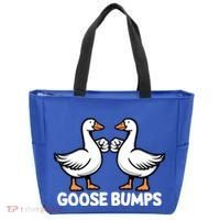 Goose Bumps Funny Pun Bff Goosebumps Geese Humor Gift Tote Bag thumb 0