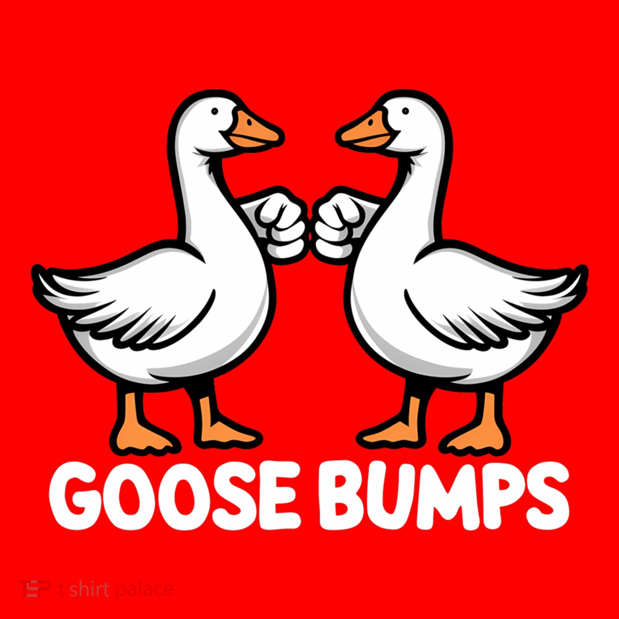 Goose Bumps Funny Pun Bff Goosebumps Geese Humor Gift Santa Hat