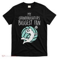 Granddaughters Biggest Fan Volleyball Family Grandma Grandpa T-Shirt thumb 0