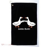 Goose Bumps Funny Golf Towel thumb 0