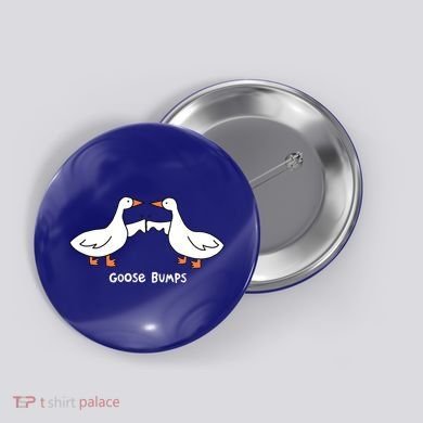 Goose Bumps Funny Button