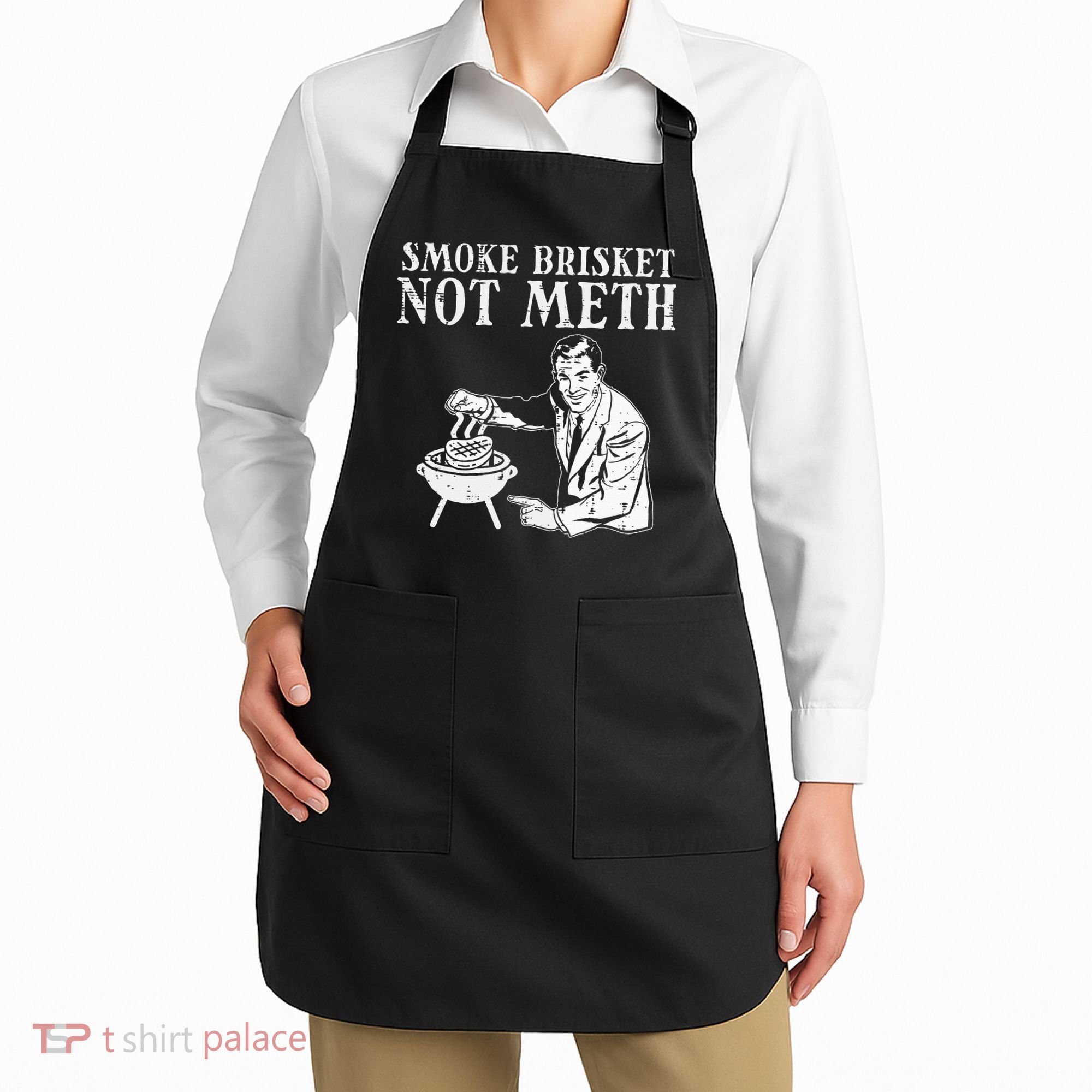 Grill Brisket Fun Bbq Barbecue Meat Grilling Master Dad Apron