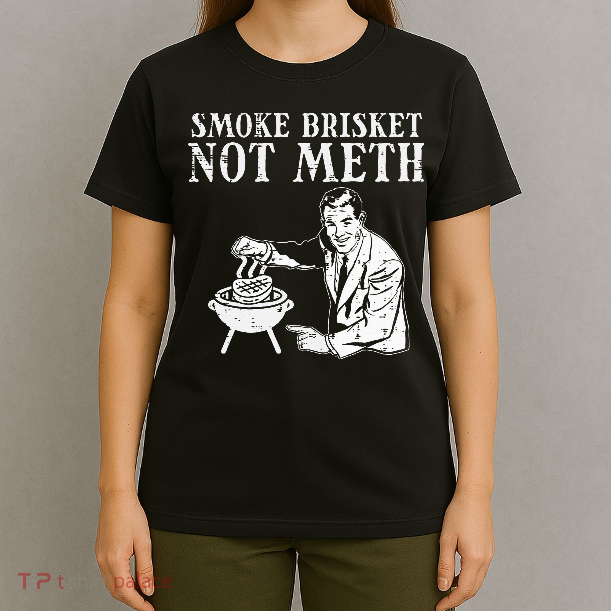 Grill Brisket Fun Bbq Barbecue Meat Grilling Master Dad T-Shirt