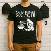 Grill Brisket Fun Bbq Barbecue Meat Grilling Master Dad T-Shirt thumb 6