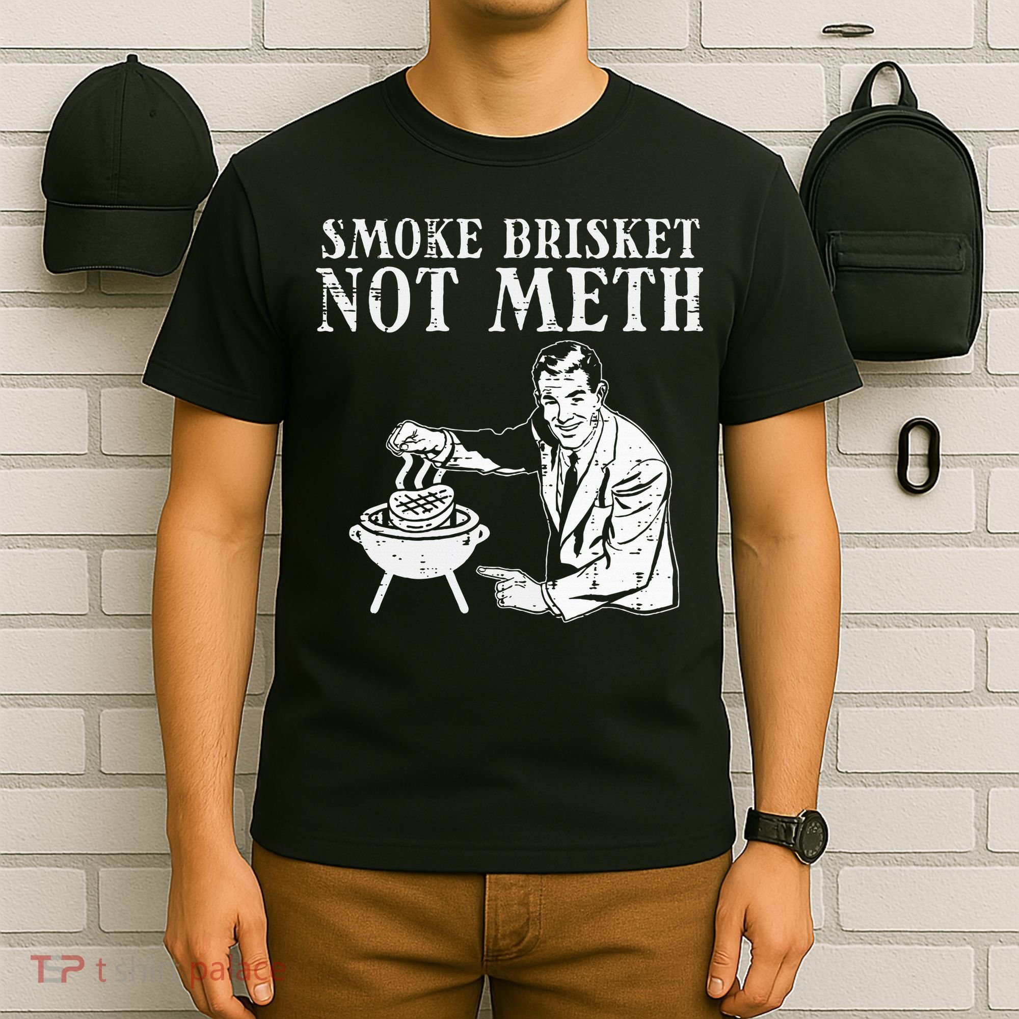 Grill Brisket Fun Bbq Barbecue Meat Grilling Master Dad T-Shirt