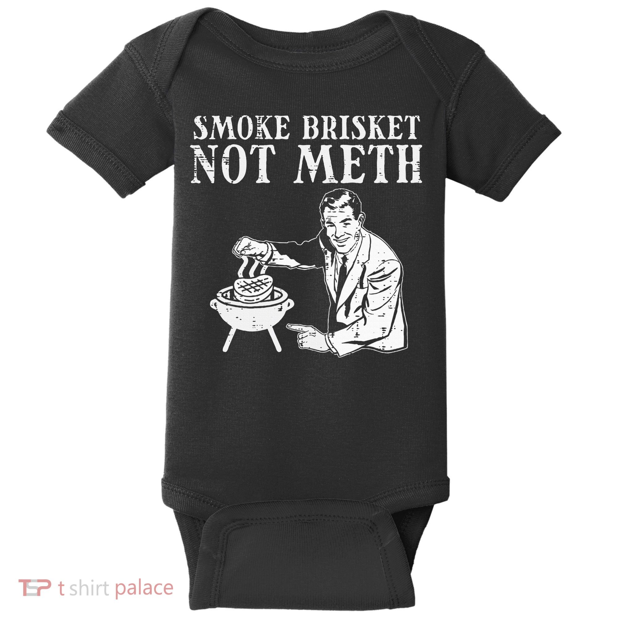 Grill Brisket Fun Bbq Barbecue Meat Grilling Master Dad Baby Bodysuit