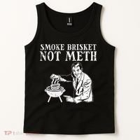 Grill Brisket Fun Bbq Barbecue Meat Grilling Master Dad Tank Top thumb 2