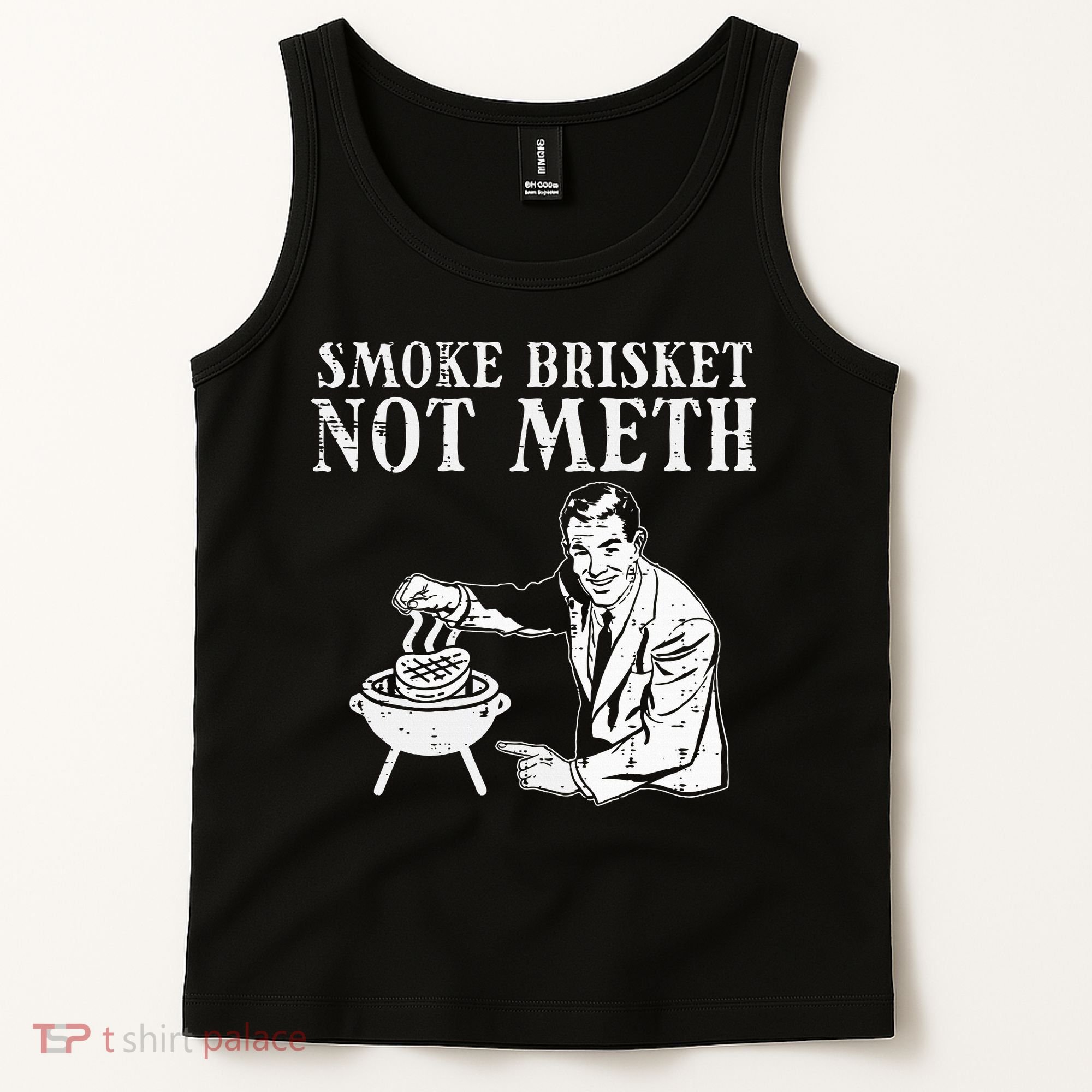 Grill Brisket Fun Bbq Barbecue Meat Grilling Master Dad Tank Top