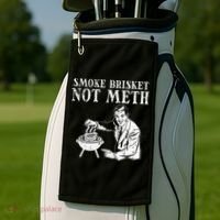 Grill Brisket Fun Bbq Barbecue Meat Grilling Master Dad Golf Towel thumb 2