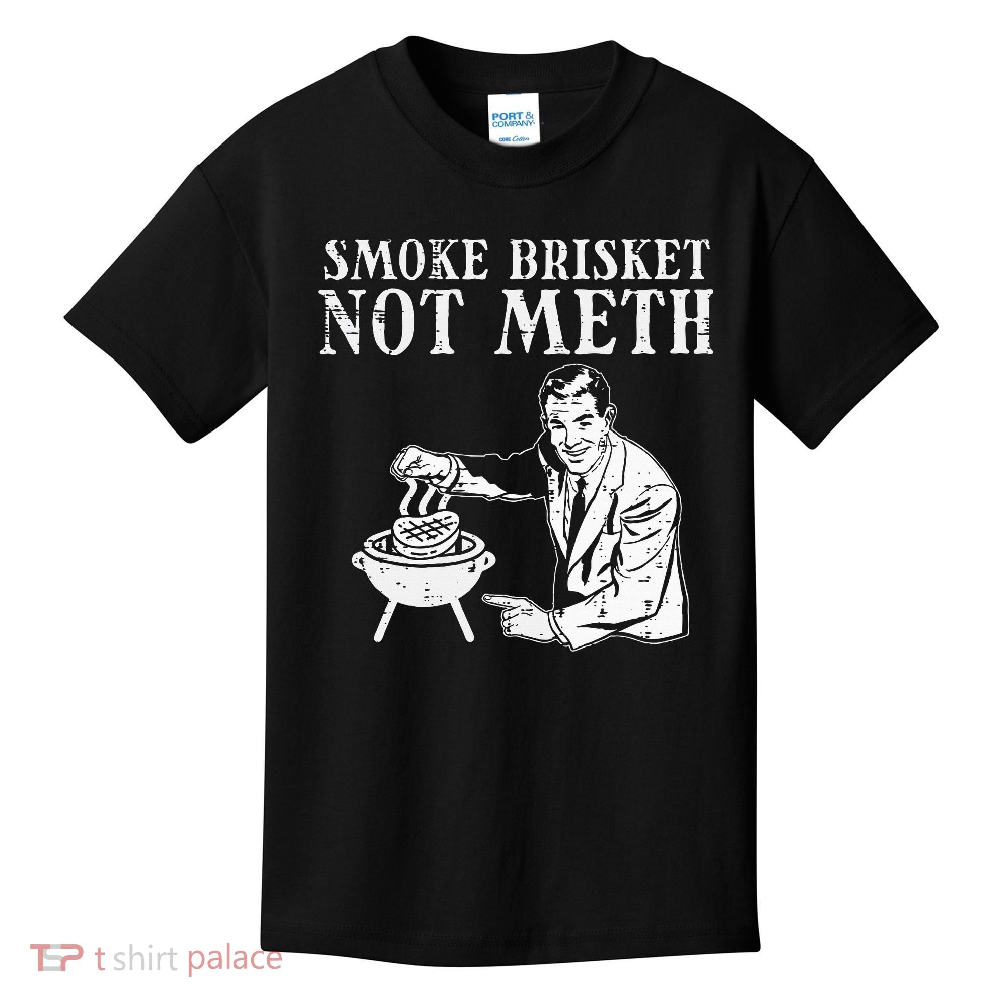 Grill Brisket Fun Bbq Barbecue Meat Grilling Master Dad Kids T-Shirt