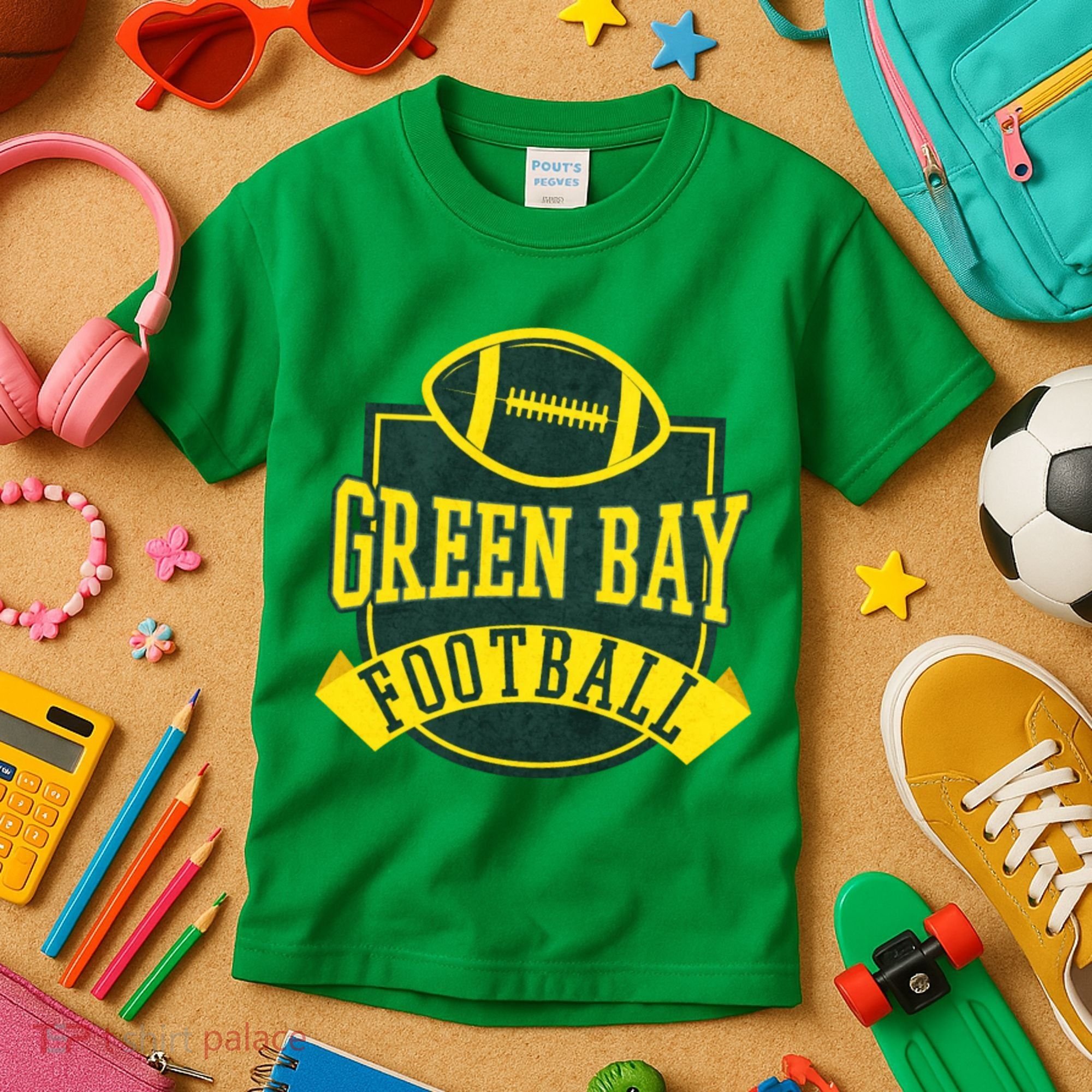 Green Bay Football Kids T-Shirt