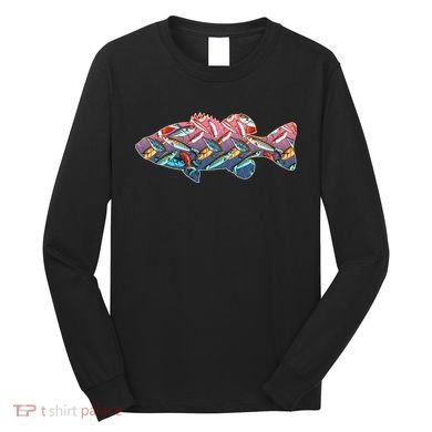 Go Base Fish Fishing Lures Pattern Long Sleeve Shirt