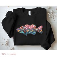 Go Base Fish Fishing Lures Pattern Sweatshirt thumb 2