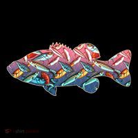Go Base Fish Fishing Lures Pattern Button thumb 1