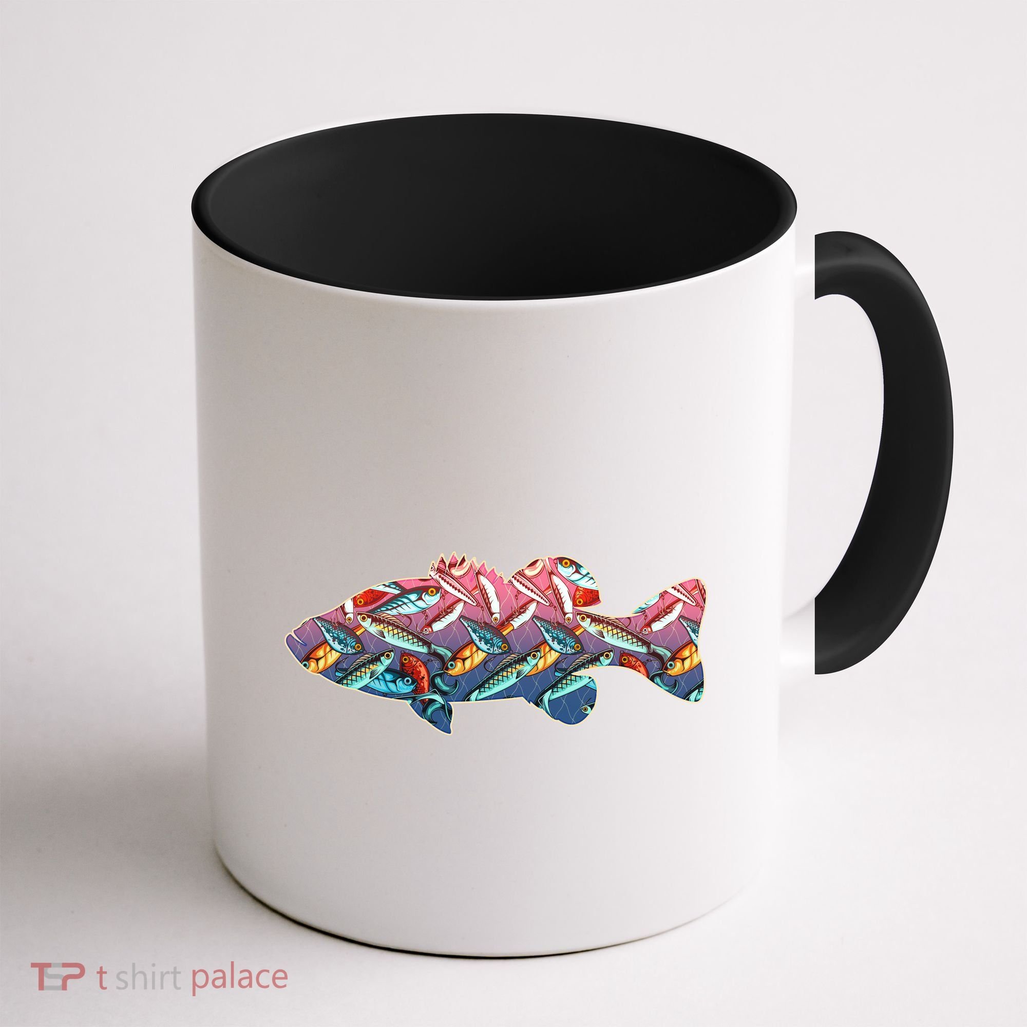 Go Base Fish Fishing Lures Pattern Coffee Mug