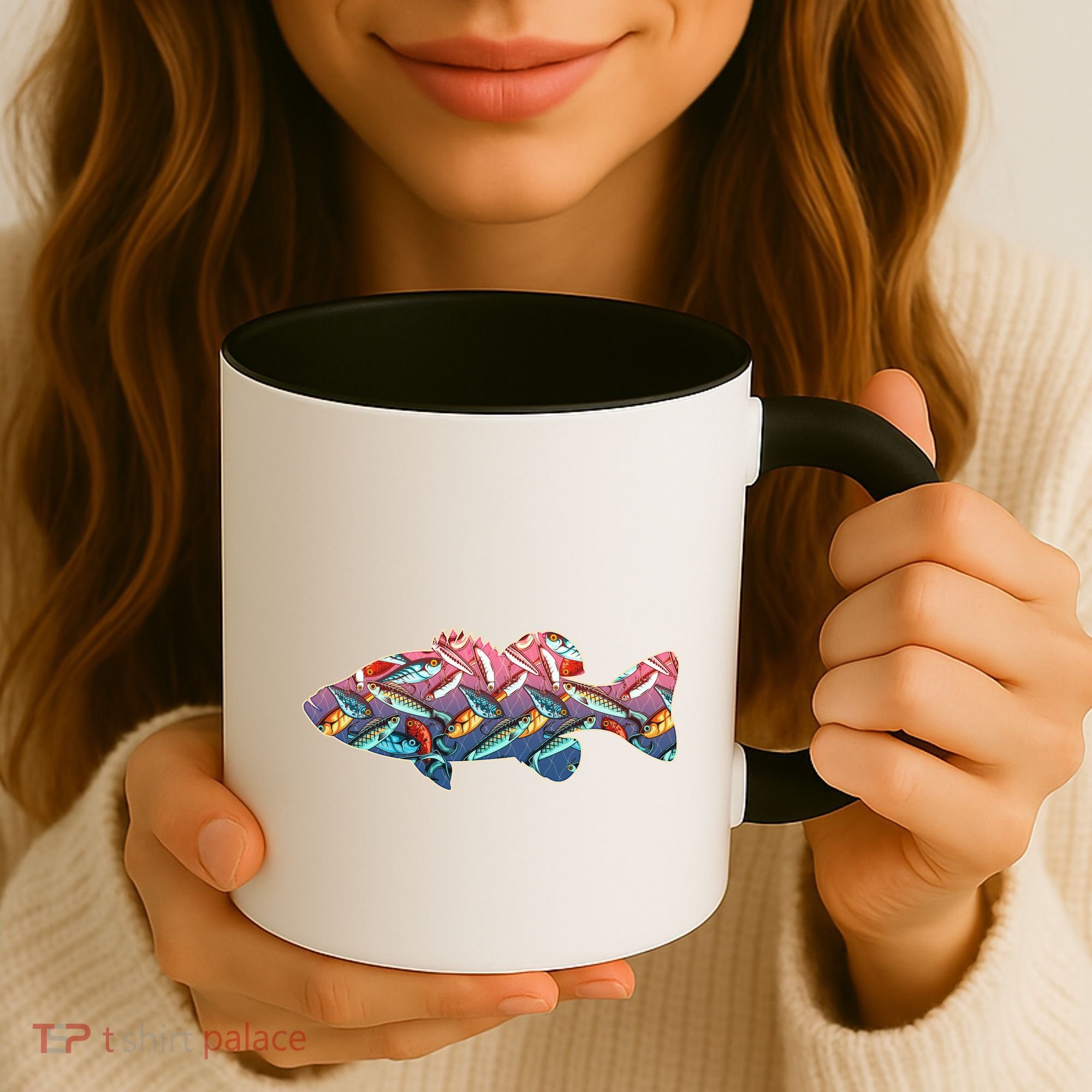 Go Base Fish Fishing Lures Pattern Coffee Mug