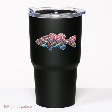 Go Base Fish Fishing Lures Pattern Tumbler