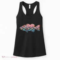 Go Base Fish Fishing Lures Pattern Women's Tank Top thumb 0
