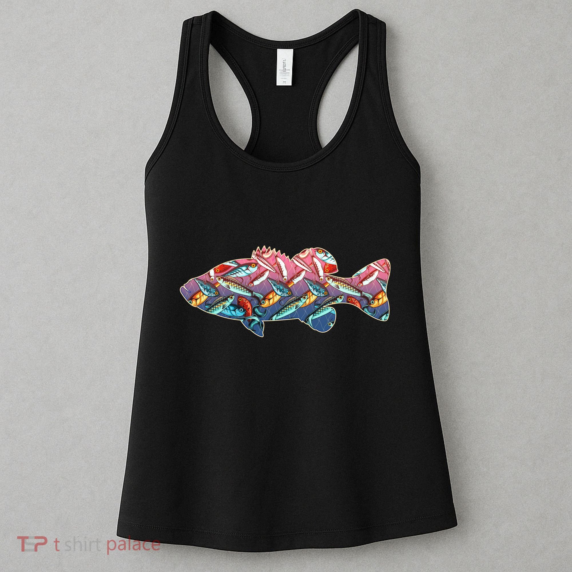 Go Base Fish Fishing Lures Pattern Women's Tank Top