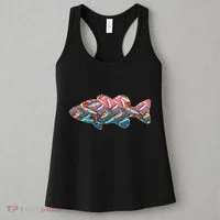 Go Base Fish Fishing Lures Pattern Women's Tank Top thumb 3