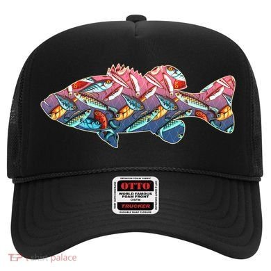 Go Base Fish Fishing Lures Pattern Hat