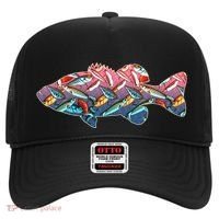 Go Base Fish Fishing Lures Pattern Hat thumb 0