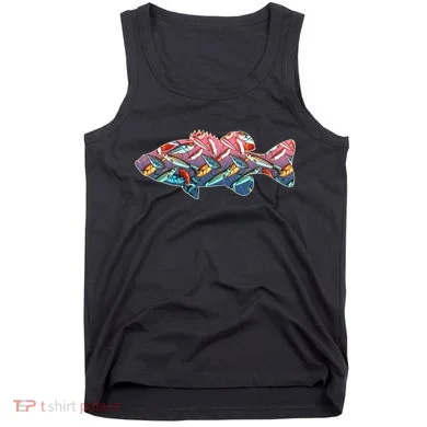 Go Base Fish Fishing Lures Pattern Tank Top