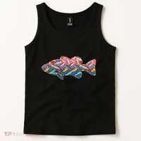 Go Base Fish Fishing Lures Pattern Tank Top thumb 2