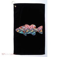 Go Base Fish Fishing Lures Pattern Golf Towel thumb 0