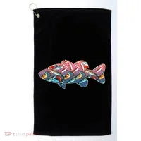 Go Base Fish Fishing Lures Pattern Golf Towel thumb 0