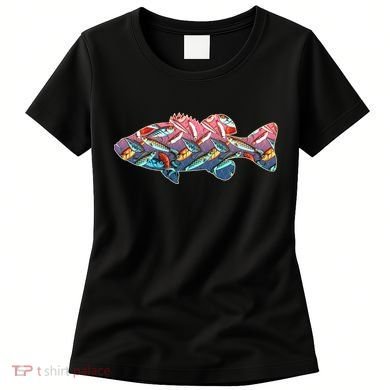 Go Base Fish Fishing Lures Pattern Women's T-Shirt