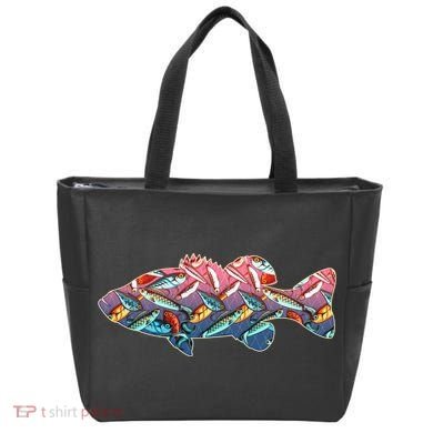 Go Base Fish Fishing Lures Pattern Tote Bag