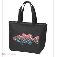 Go Base Fish Fishing Lures Pattern Tote Bag thumb 3